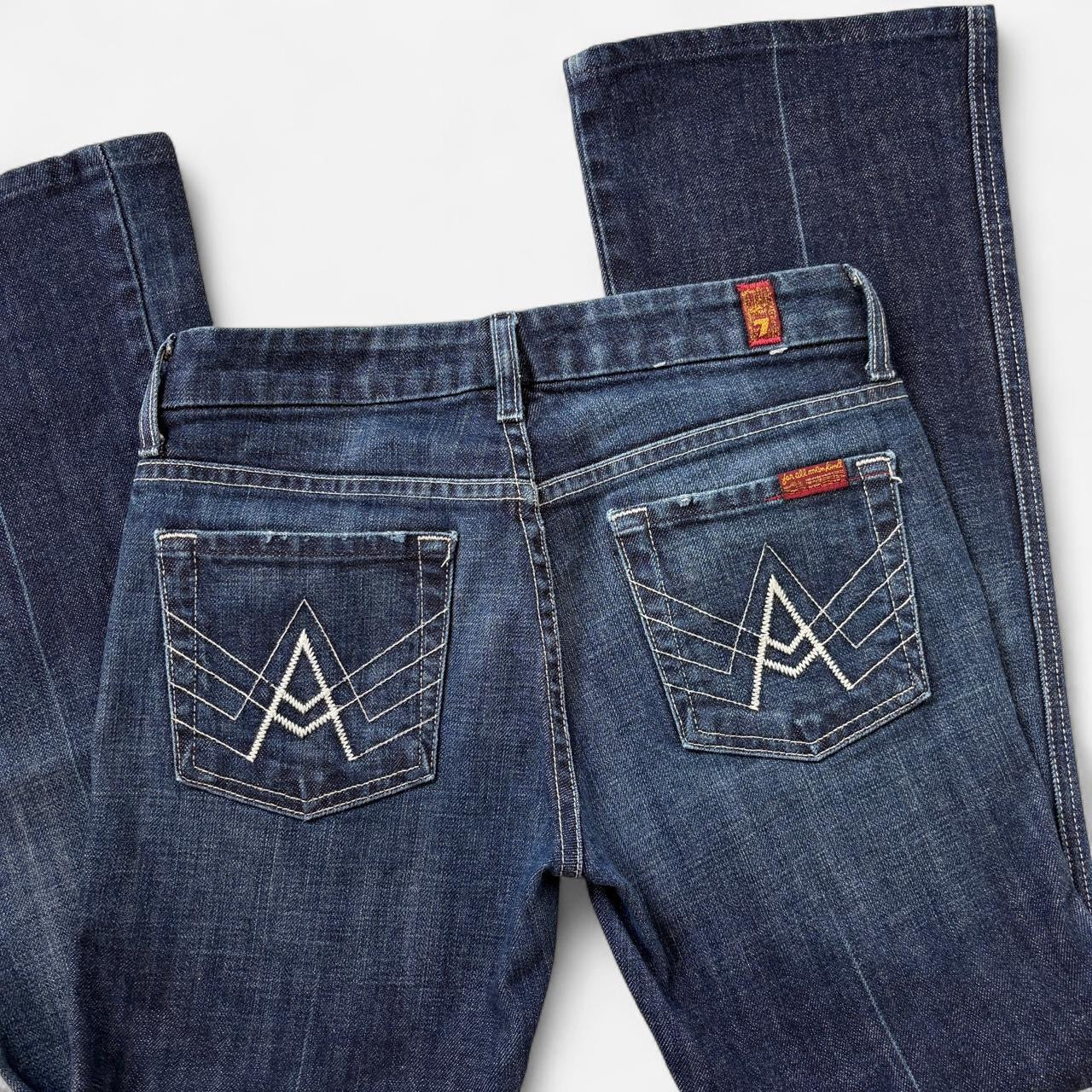 Low Rise Dark Wash Seven Jeans (XXS)
