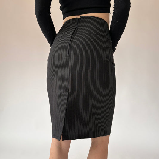 2000s Pinstripe Pencil Skirt (XS)