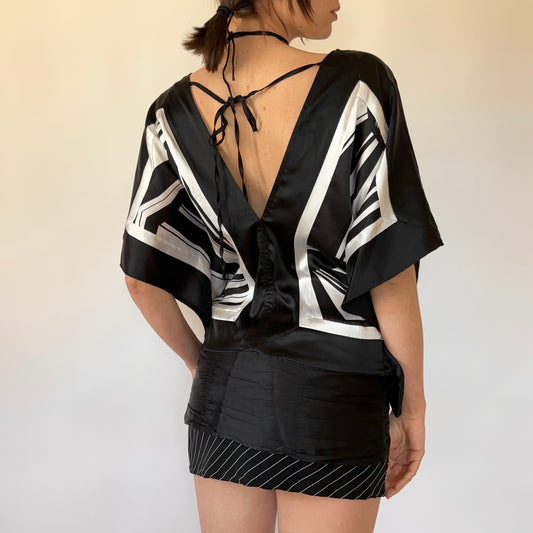 Bebe Silk Y2K Blouse (S)