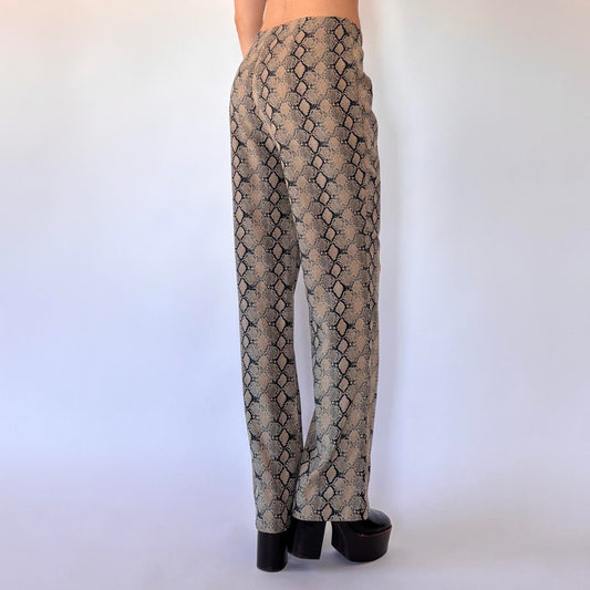 90s Snakeskin Trousers (M)