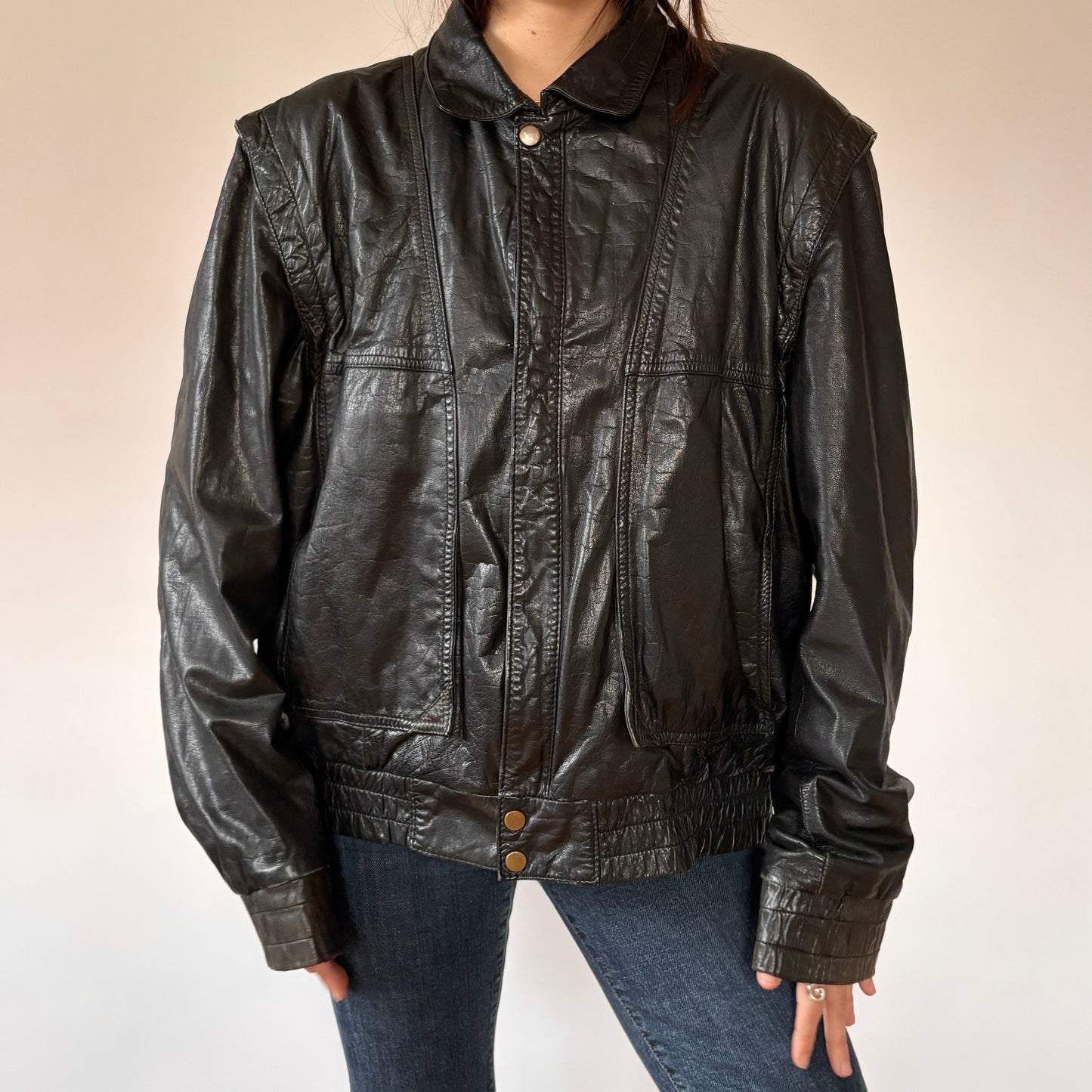 90s Wilson’s Leather Bomber Jacket (XL)