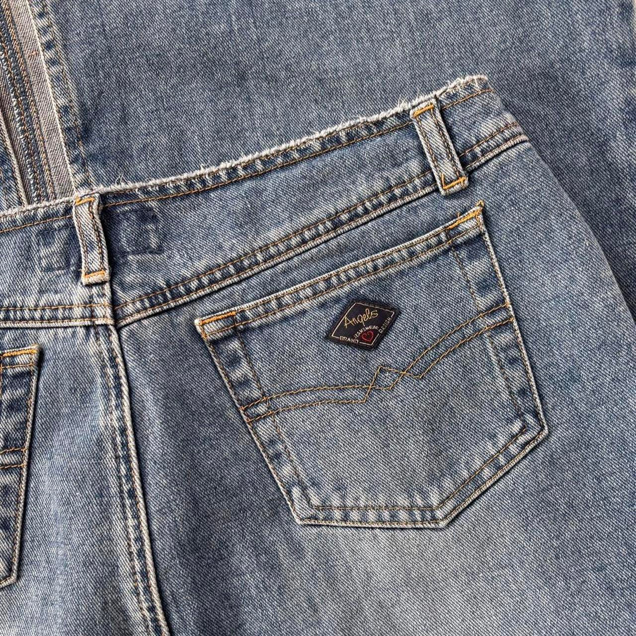 Y2K Deadstock Angels Denim Maxi Skirt (S/M)