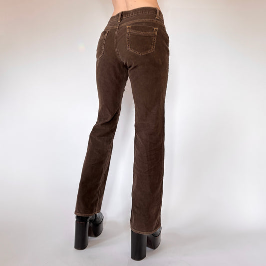 Y2K Chocolate Corduroys (S)