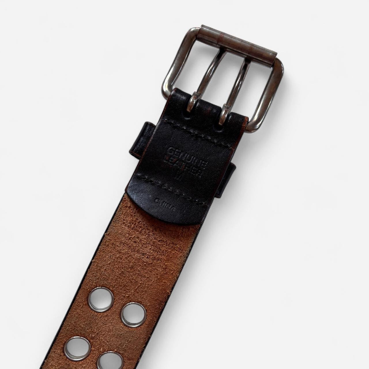 Leather Grommet Belt