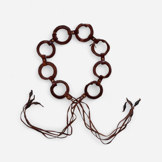 Leather O-Ring Belt