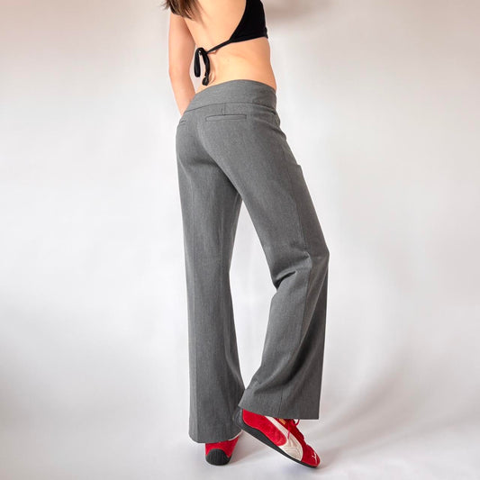 2000s Gray Office Flares (S)