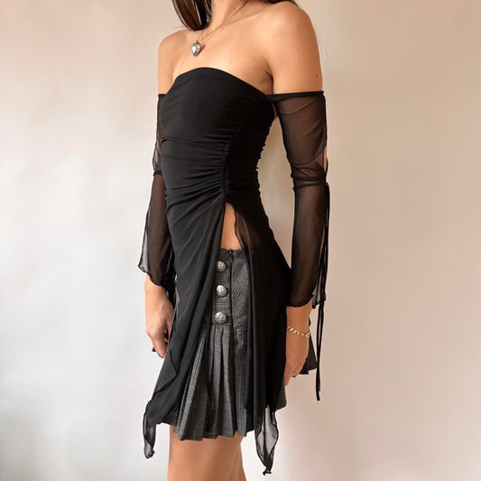 Y2K Asymmetrical Whimsy Top (XS/S)