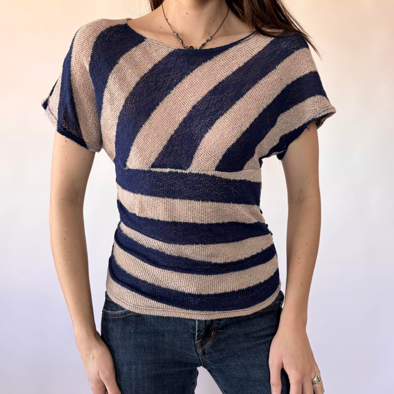 Y2K Slouchy Knit Top (S)