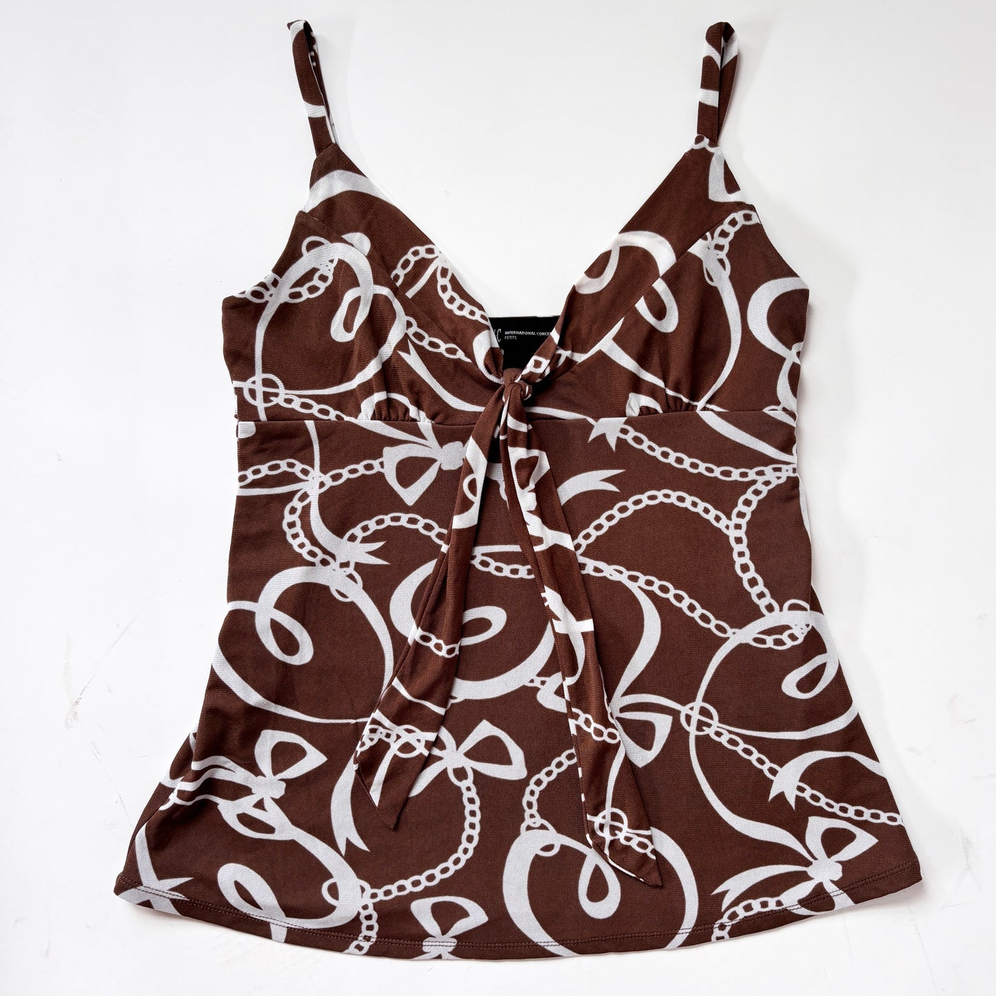 Y2K Mesh Ribbon Tank (S)