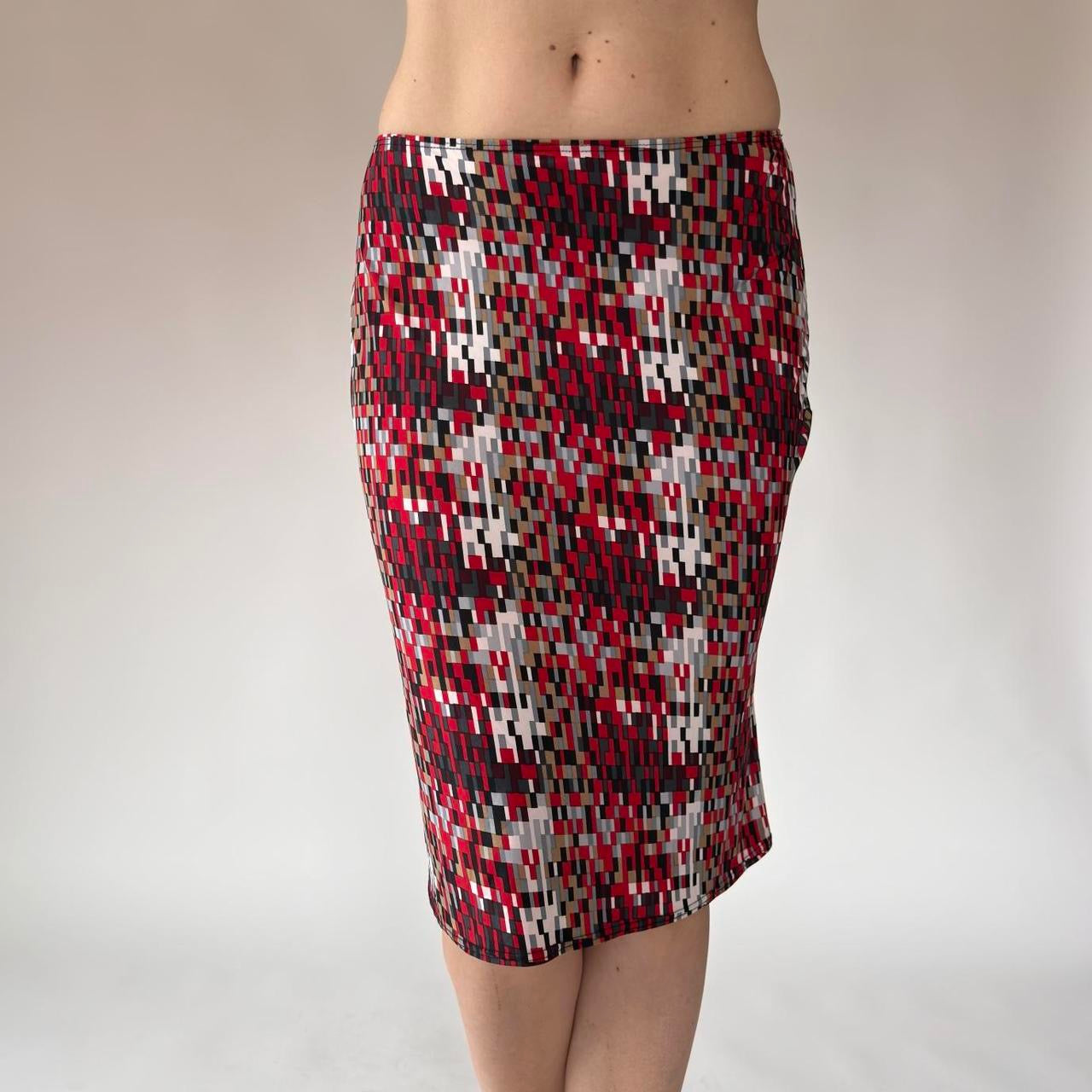 90s Slinky Midi Skirt (XS)