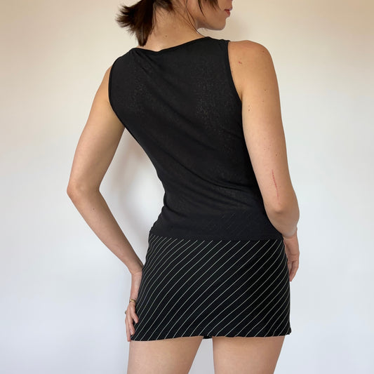 2000s Mesh Ruffle Tank (XS/S)