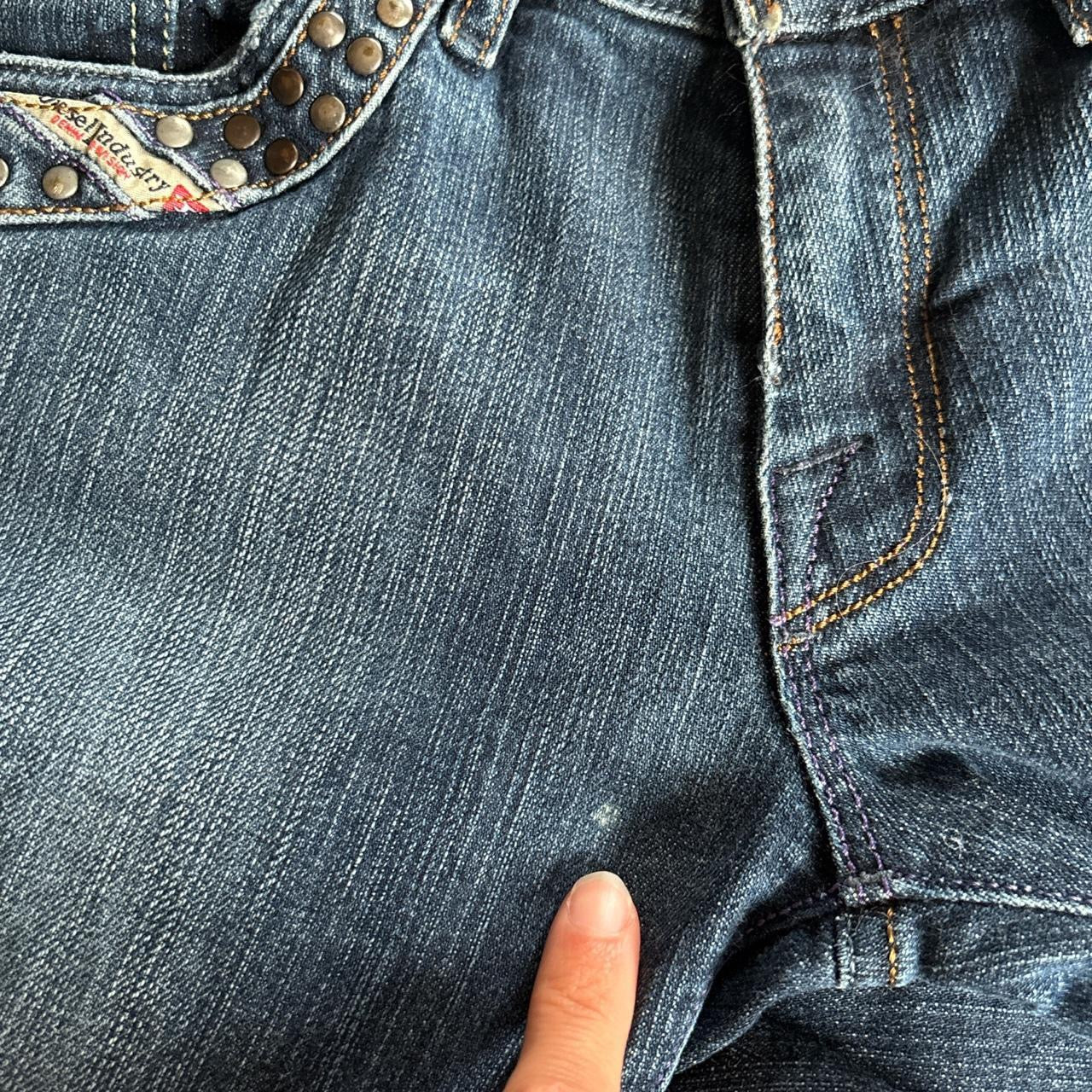 Diesel Studded Low Rise Jeans (S)