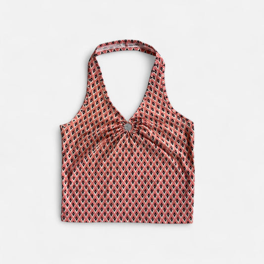 Y2K O-Ring Halter Top (S)