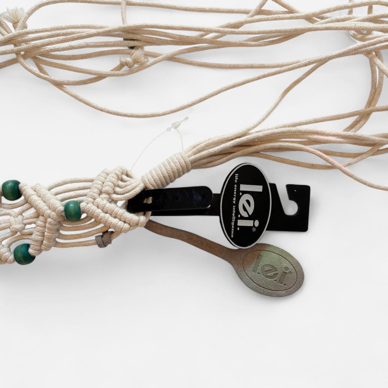 Y2K Deadstock Macrame Belt