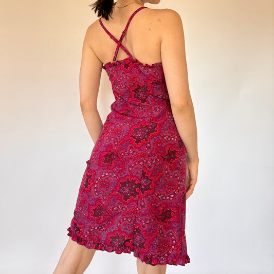 2000s Paisley Midi Dress (S)