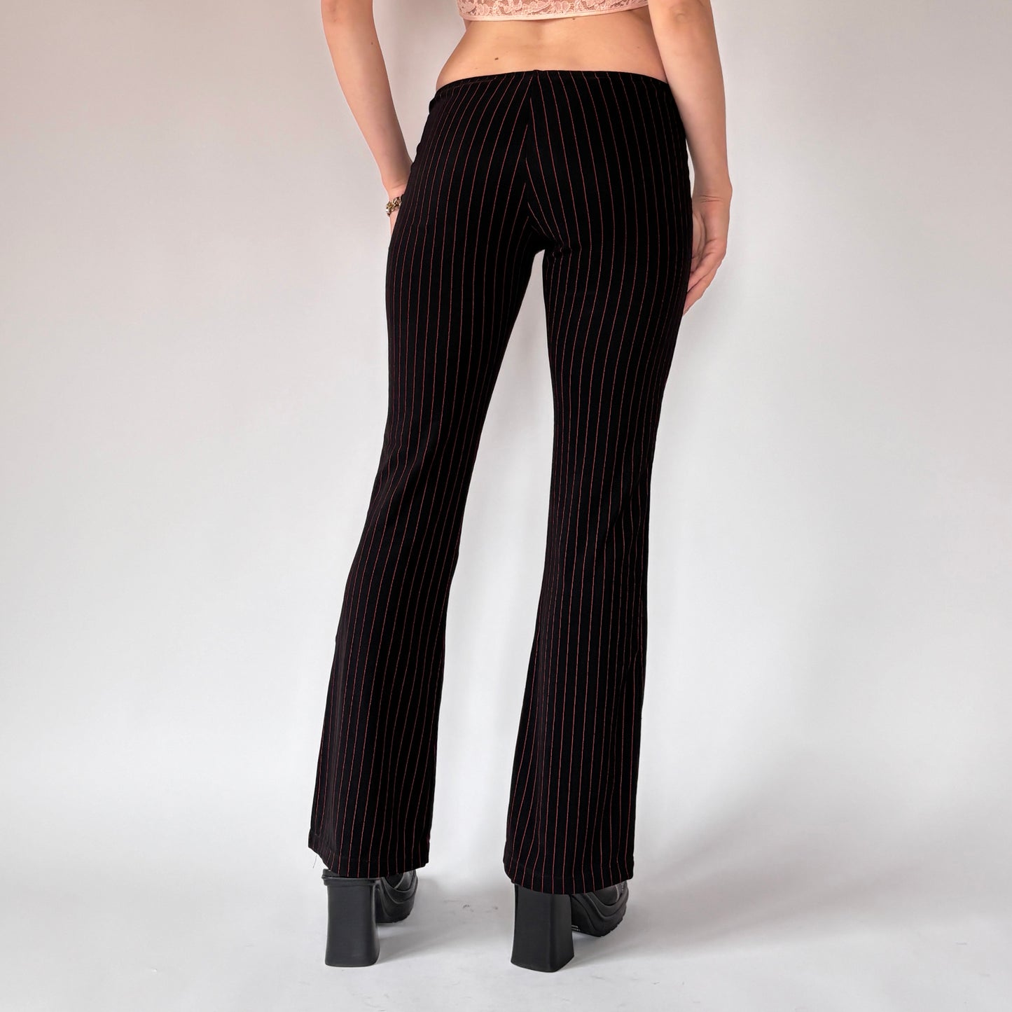 Y2K Pinstripe Flares (XS/S)