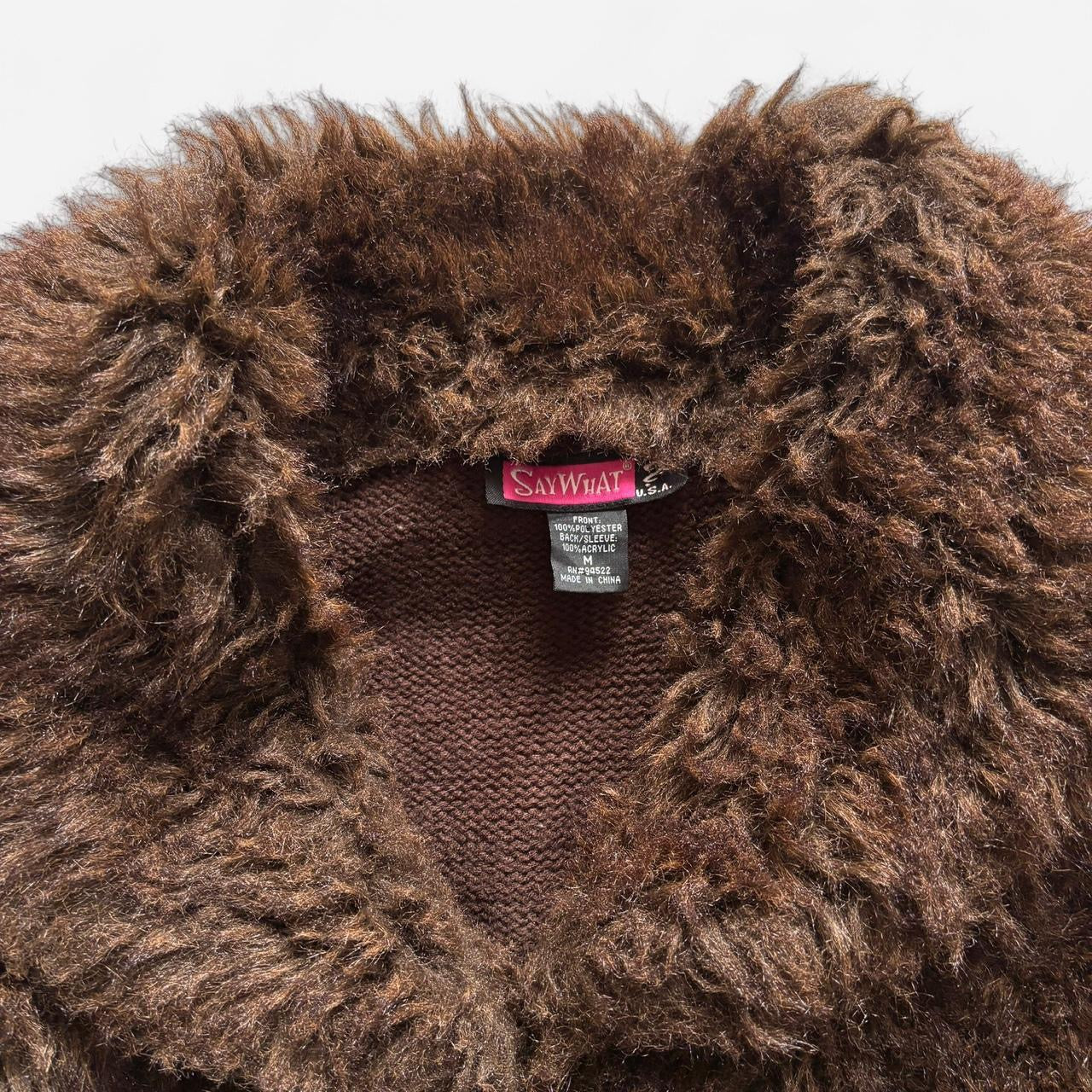 Y2K Furry Zip Up (M)