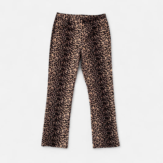 90s Leopard Print Pants (M)