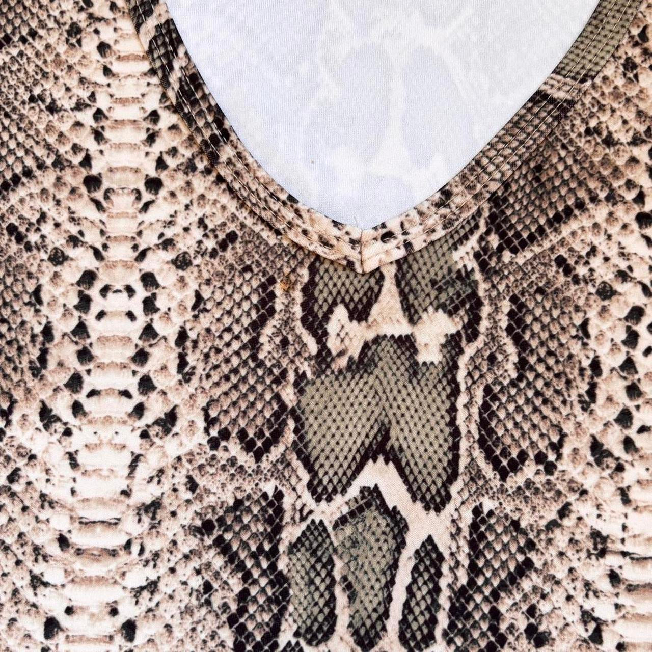Y2K Snakeskin Printed Top (L/XL)