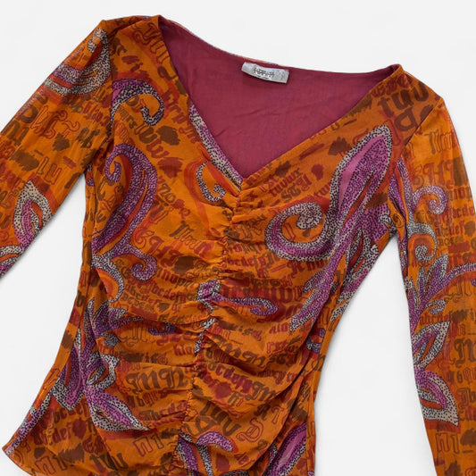 Italian Y2K Mesh Top (L)