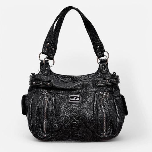 Y2K Vegan Leather Shoulder Bag