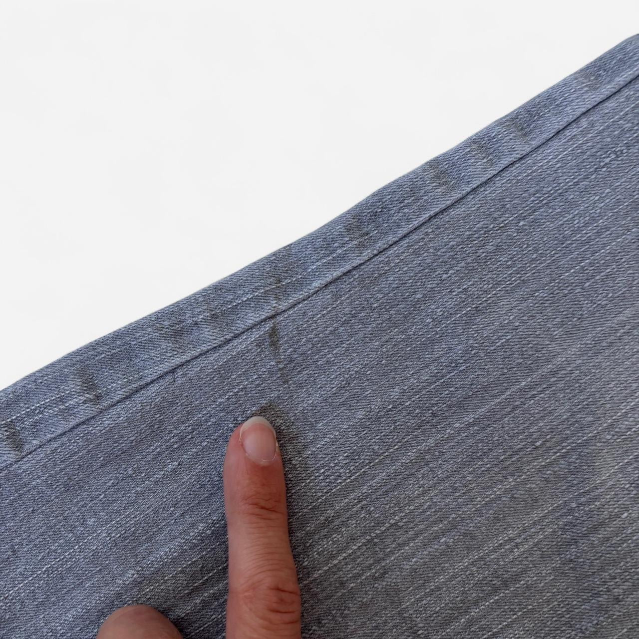 Y2K Gray Studded Flare Jeans (S)