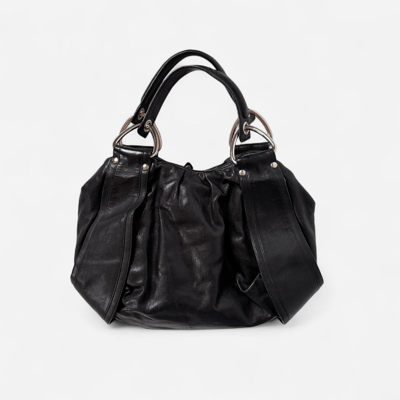 00s Black Leather Kooba Bag