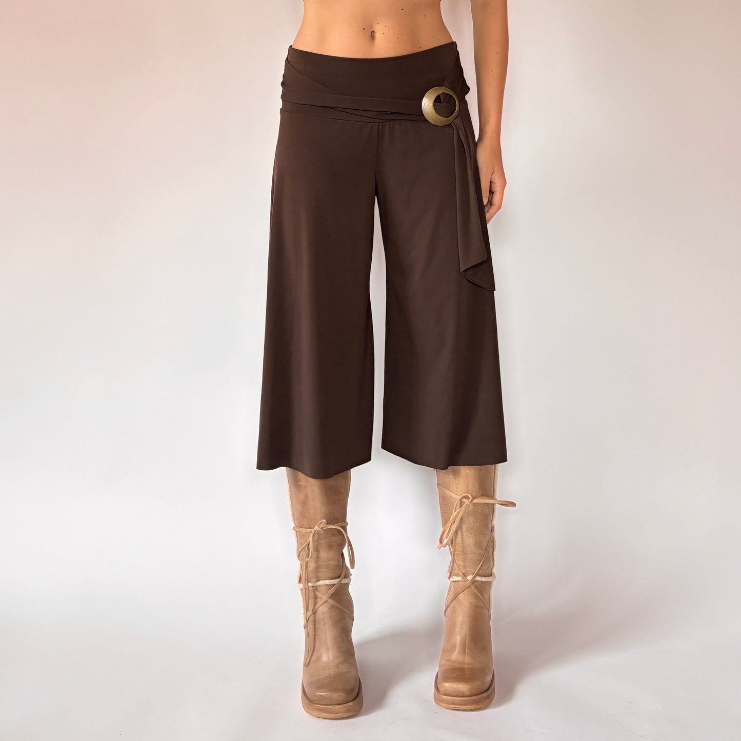 Y2K Belted Gauchos (S/M)