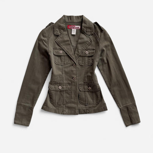 Y2K Military Style Cargo Jacket (S)