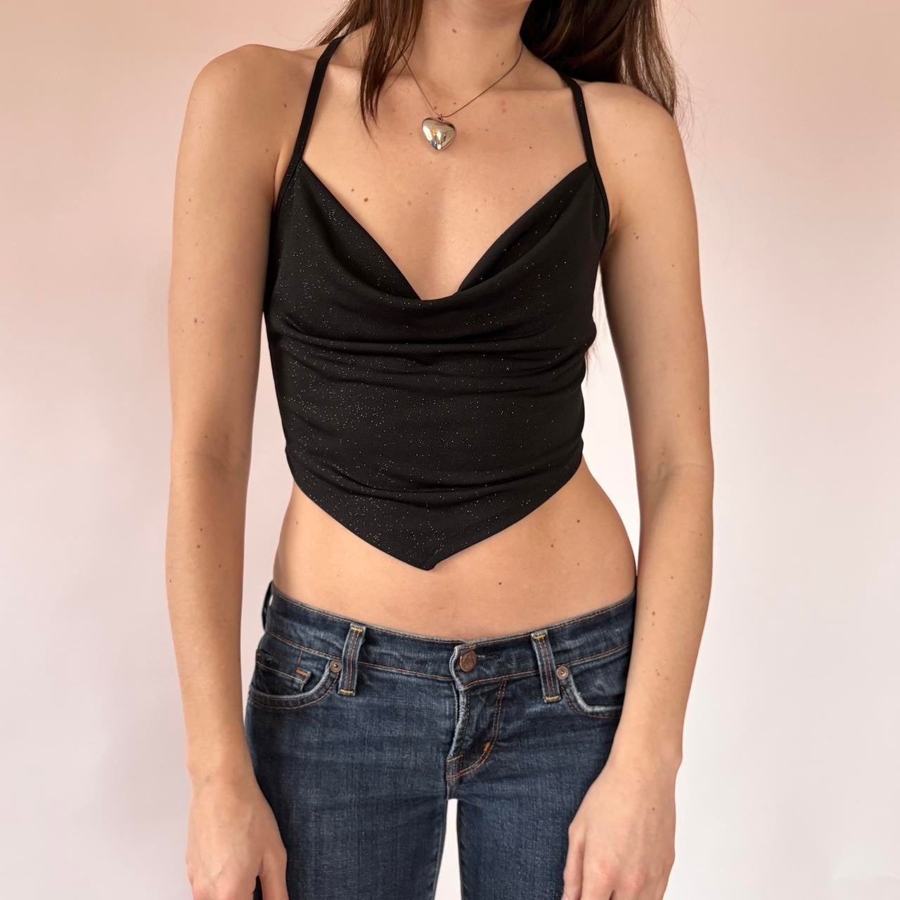 90s Slinky Glitter Top (S/M)