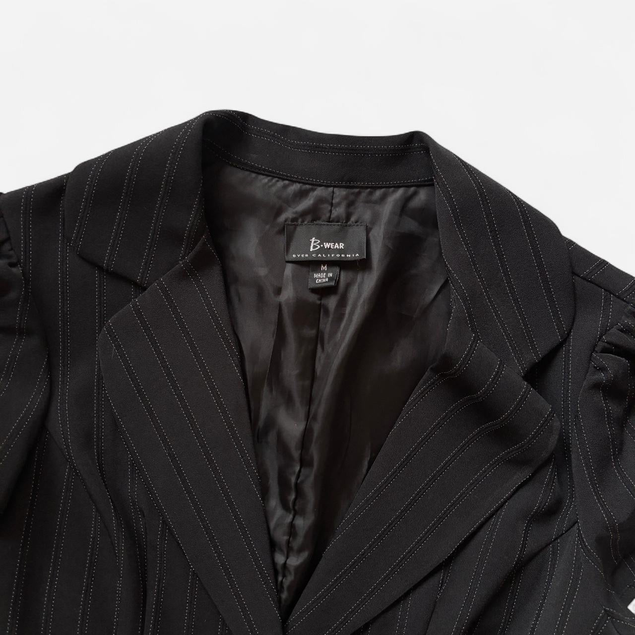 Y2K Pinstripe Office Siren Top (M)