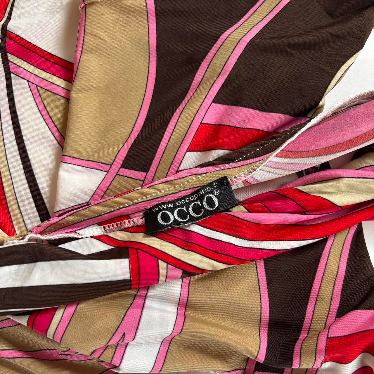 Y2K Groovy Cowl Neck Top (S)