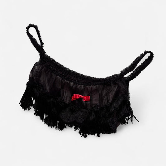 Fringy Mesh Bralette (S)