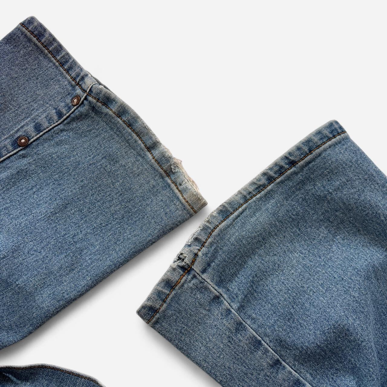 Y2K Low Rise Rivet Studded Jeans (XS)