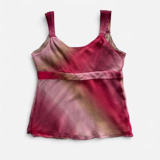Y2K Silk Watercolor Top (1X)
