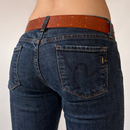 Ralph Lauren Studded Leather Belt (S)