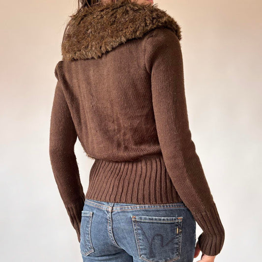 Y2K Furry Zip Up (M)