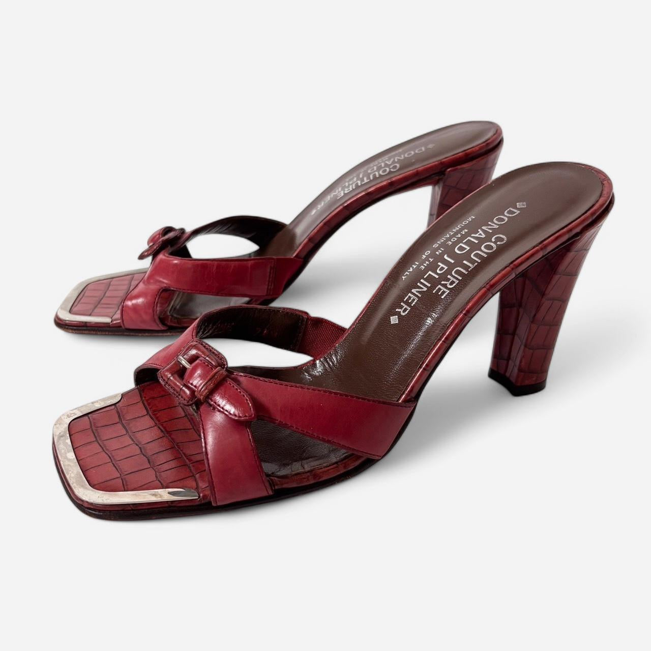 Y2K Buckle Heels (7.5)