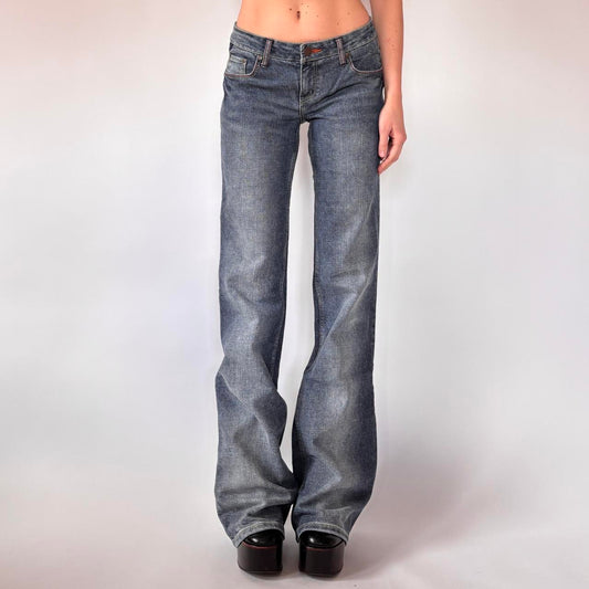 Y2K Low Rise Flare Jeans (S)