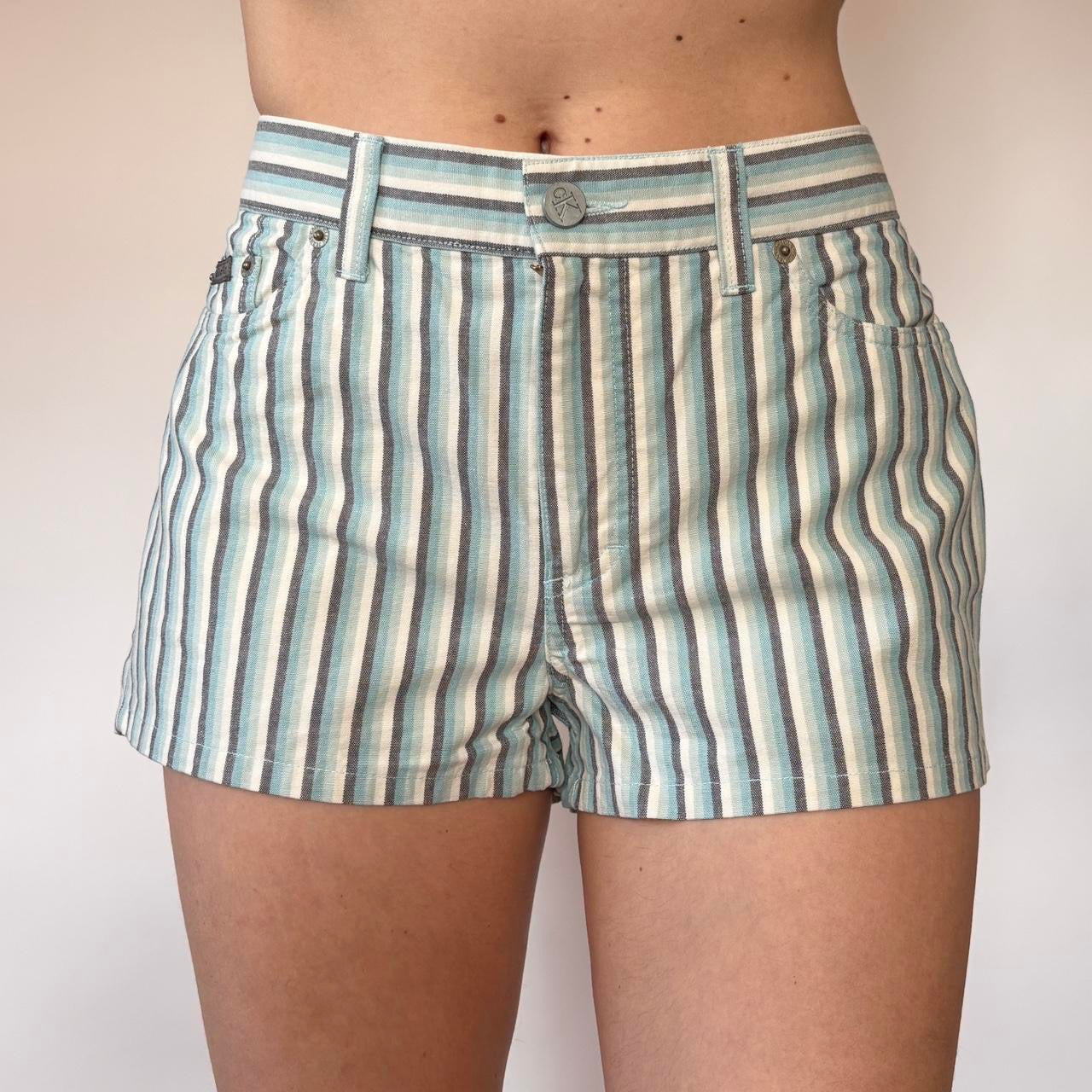 90s Calvin Klein Stripy Shorts (M)