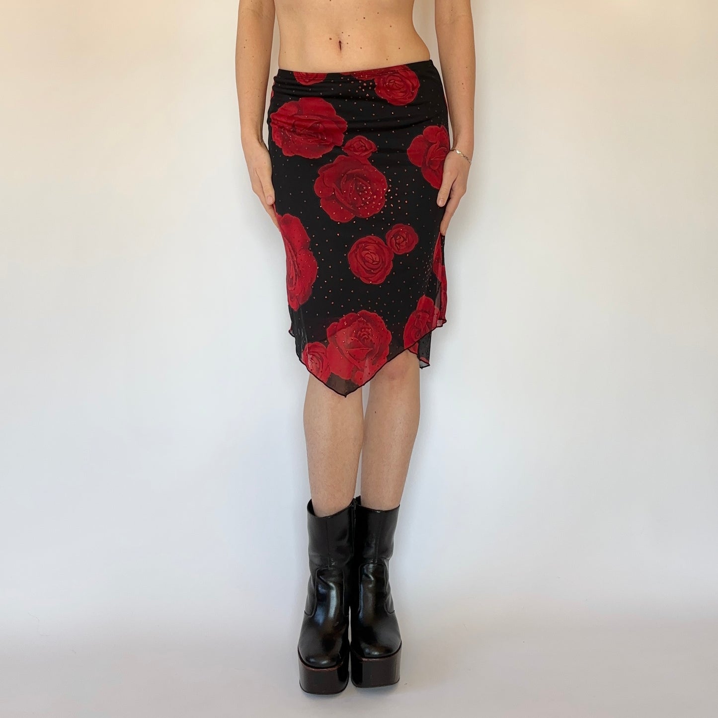 90s Mesh Rose Midi (XS)