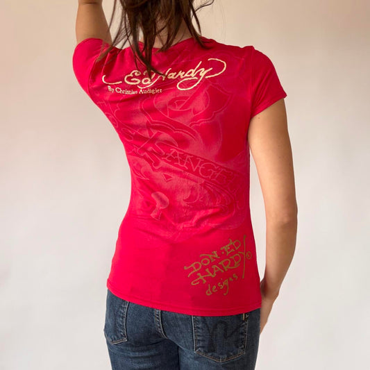 Ed Hardy Rhinestone Tee (S)