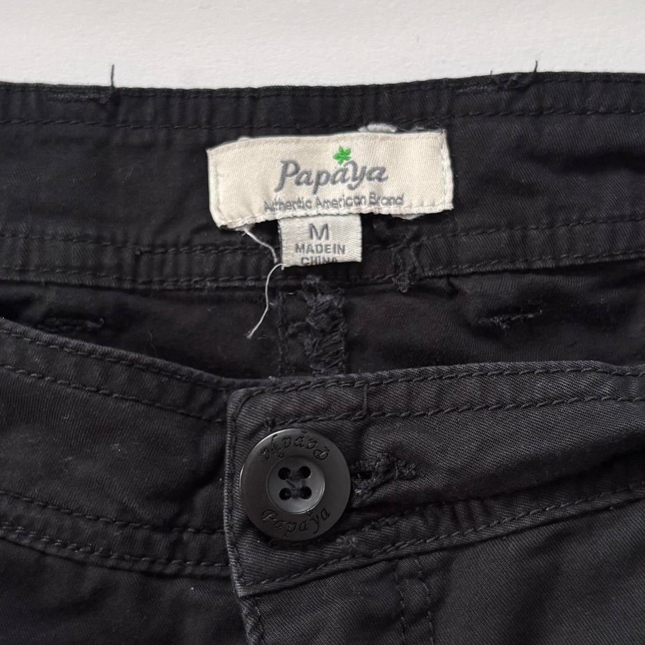 Y2K Black Low Rise Mini Shorts (XS/S)