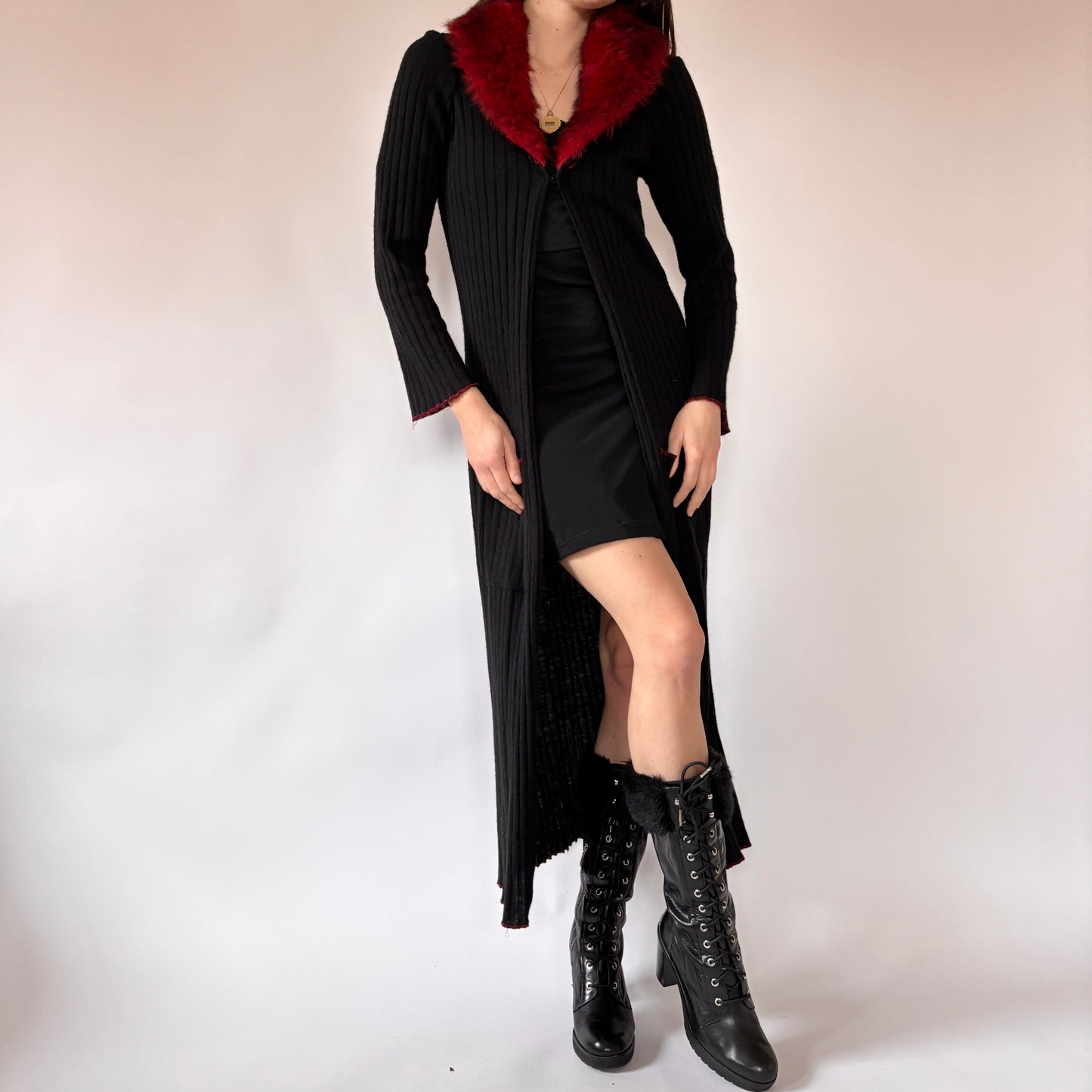 90s Vampy Duster Cardigan (S/M)