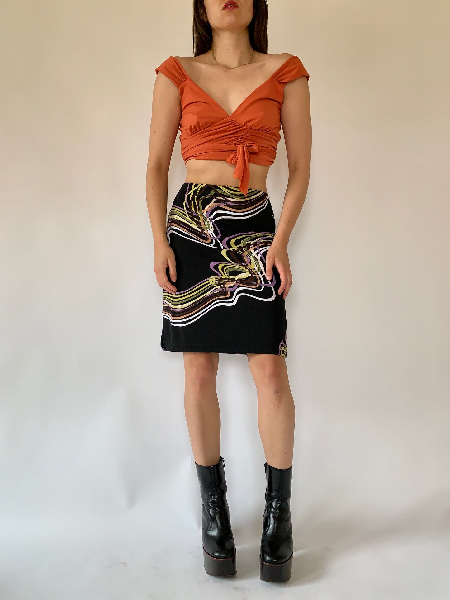 Vintage 1990s Abstract Midi