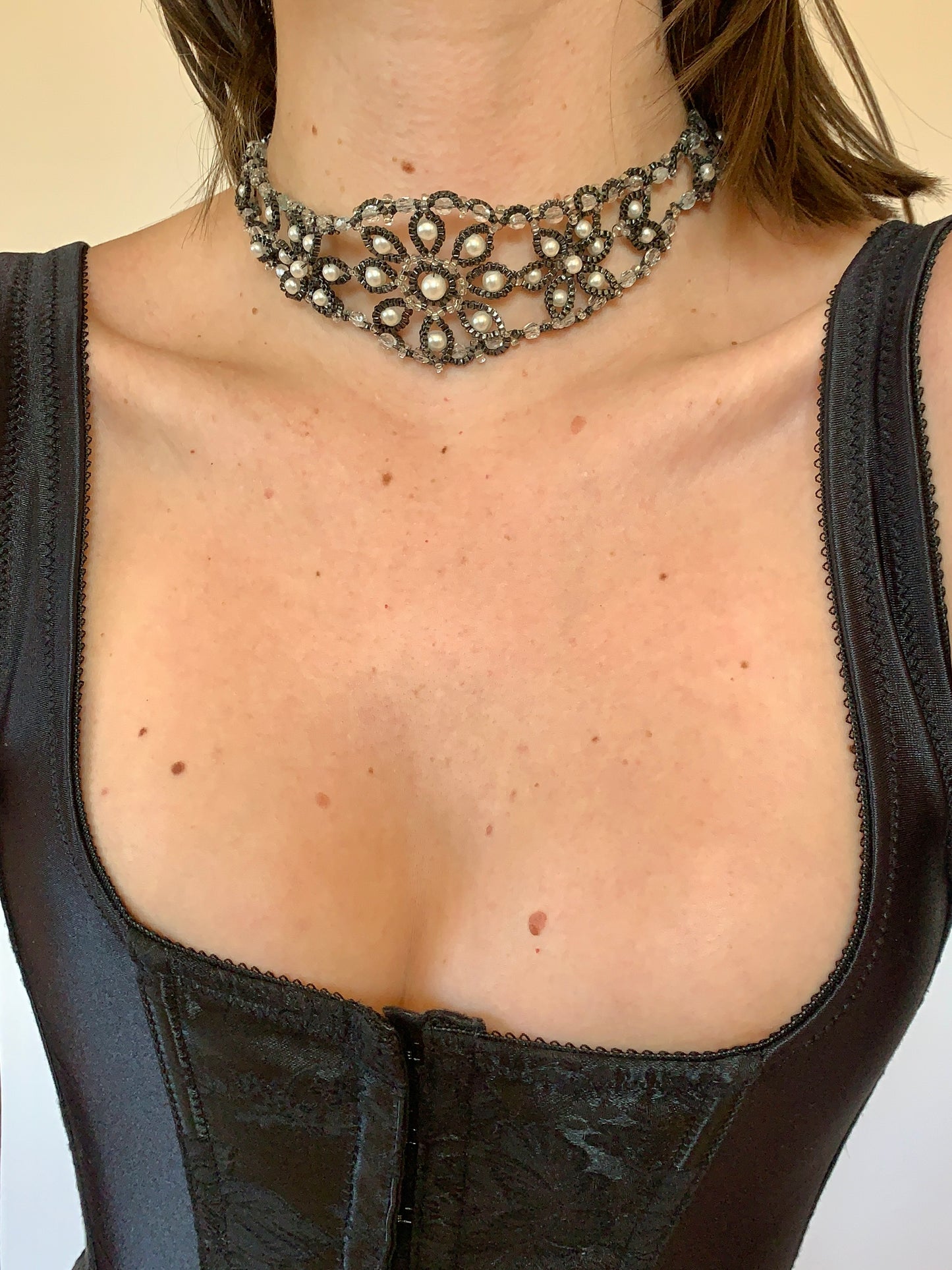 Vintage Beaded Choker