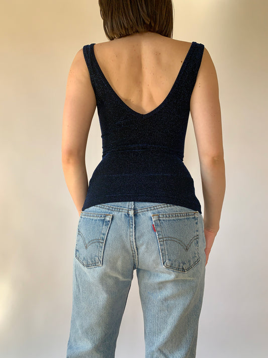 Vintage Glitter Tank