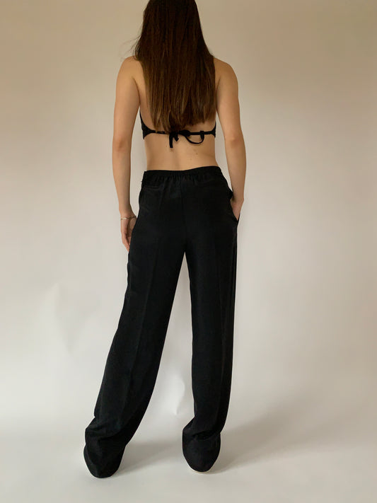 Vintage Pure Silk Trousers
