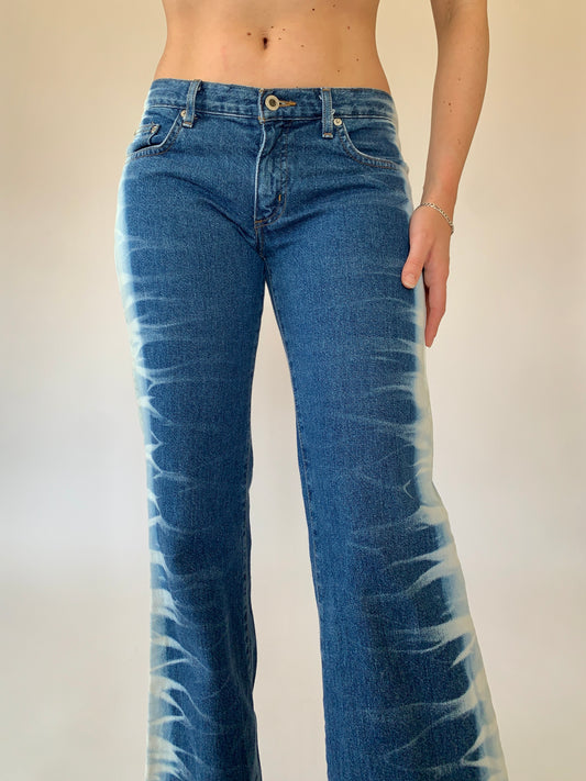 Y2K Bleached Jeans (S)