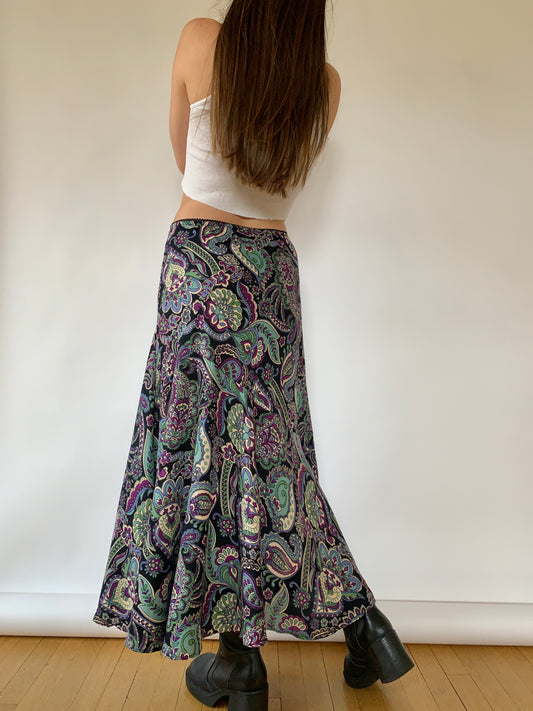Vintage 1990s Paisley Skirt